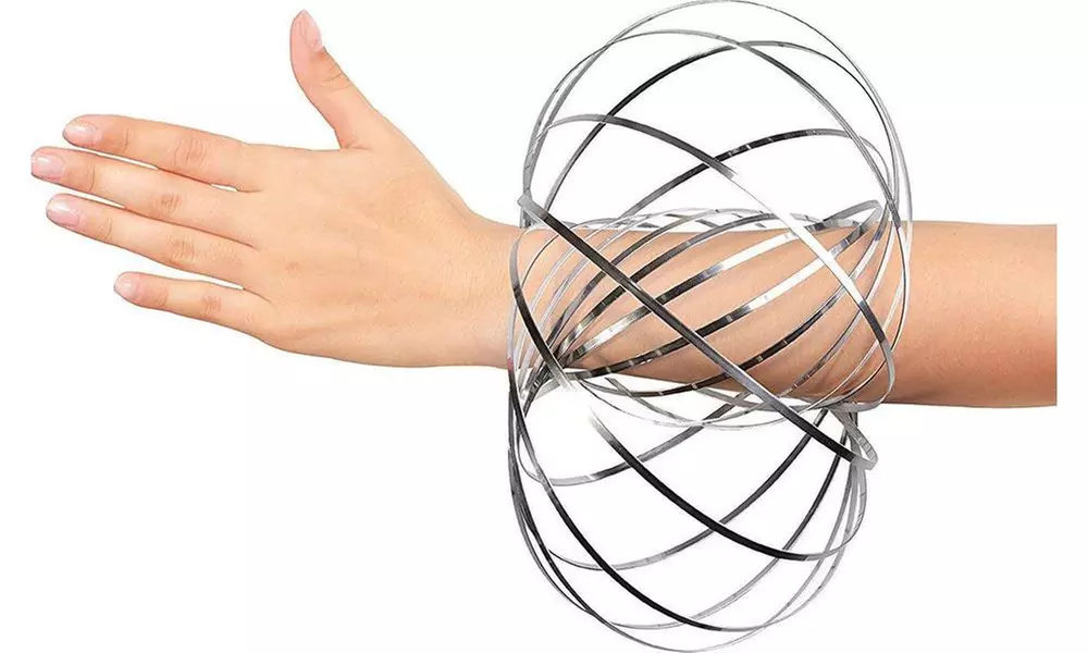 Magic Spiral Flow Ring Kinetic Spring Toy - 3D Shaped Stress Reducer - Primary Image