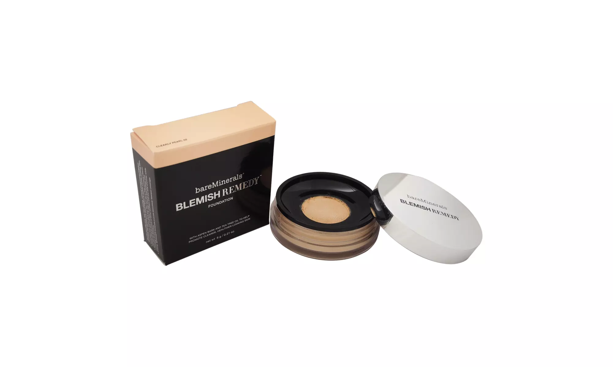 Blemish Remedy Foundation - Clearly Pearl 02 by bareMinerals for Women - 0.21 oz - Primary Image
