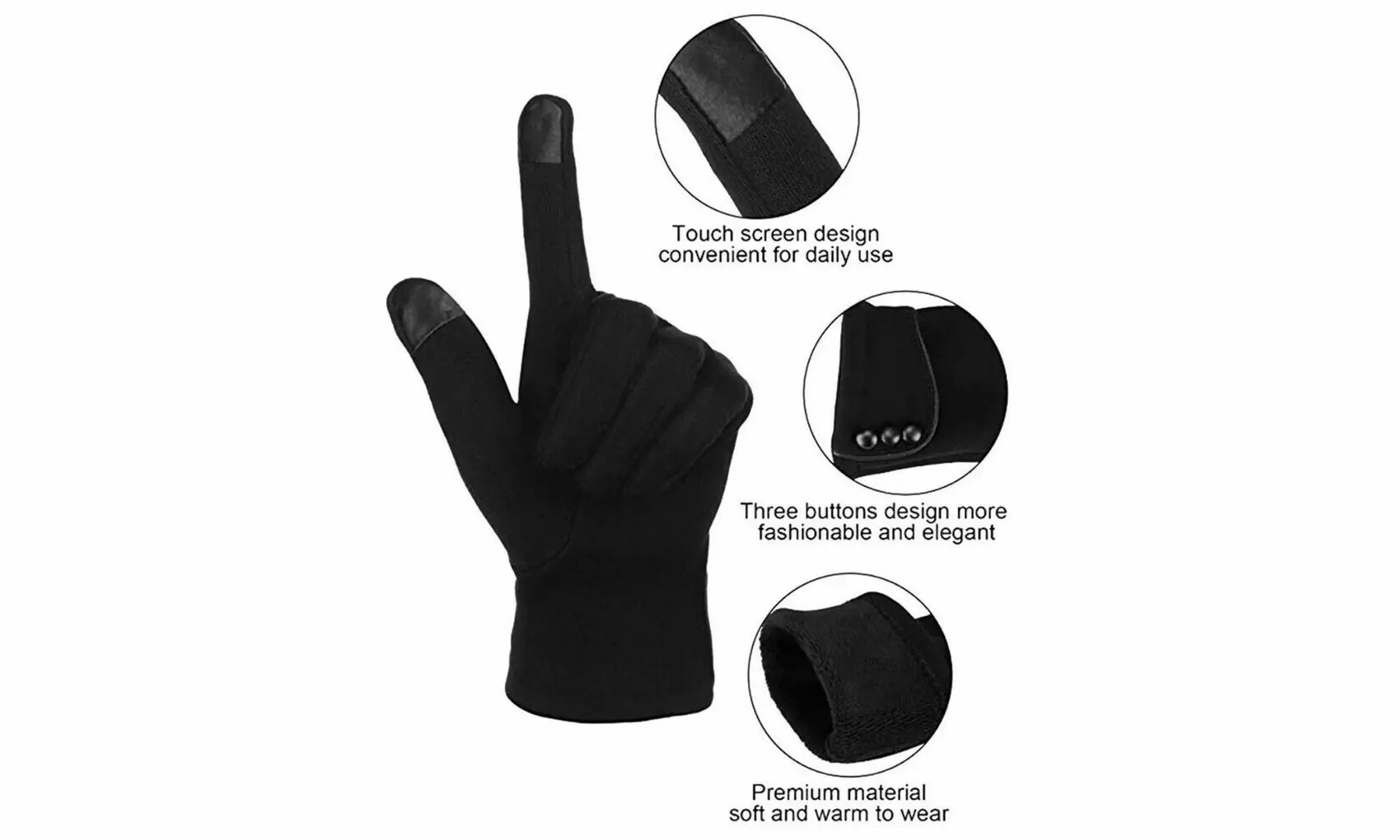 Touchscreen Gloves & Bluetooth Beanie Hat Set