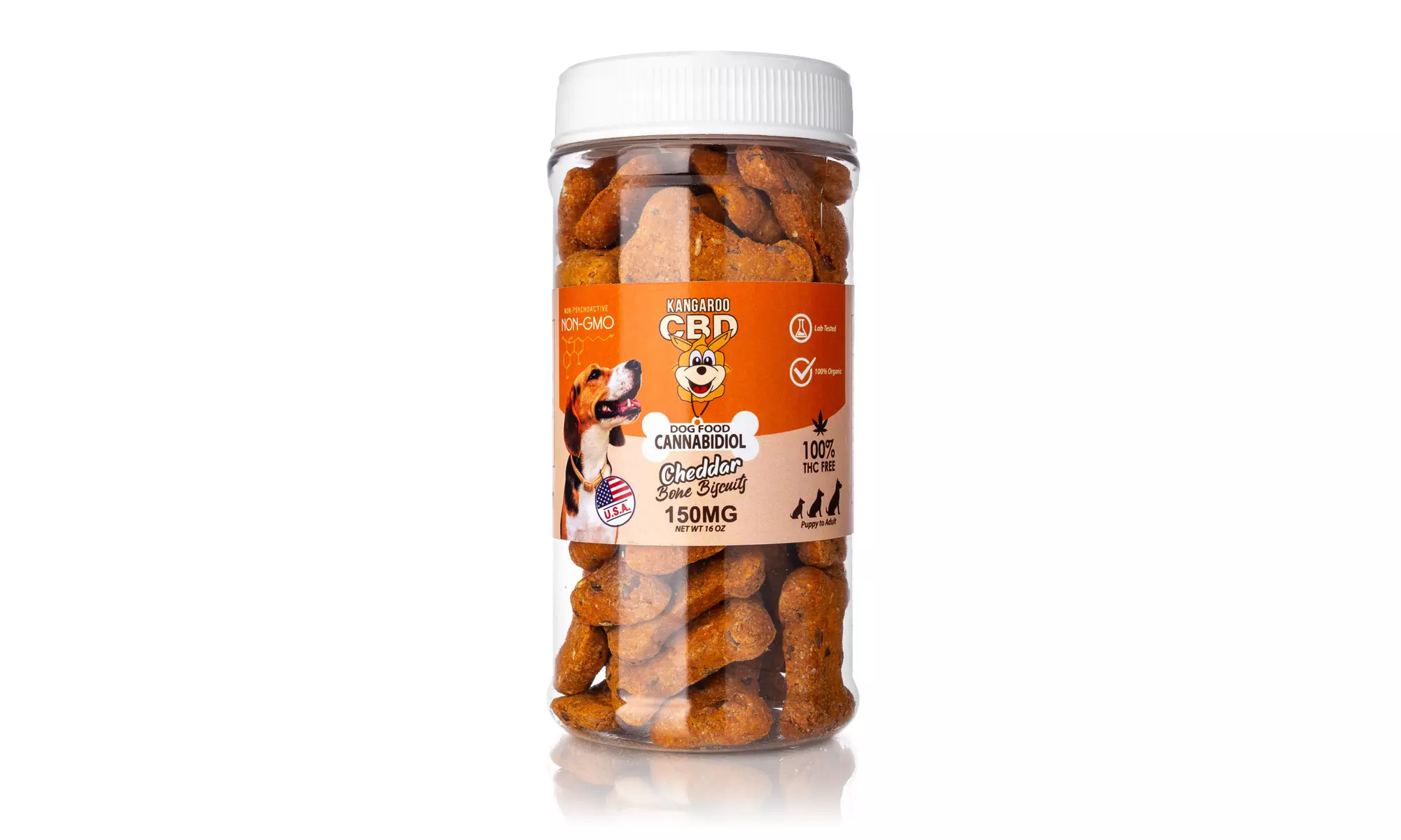 Mega Size 100% Organic CBD Infused Dog Treats (150MG - 600MG) from Kangaroo CBD