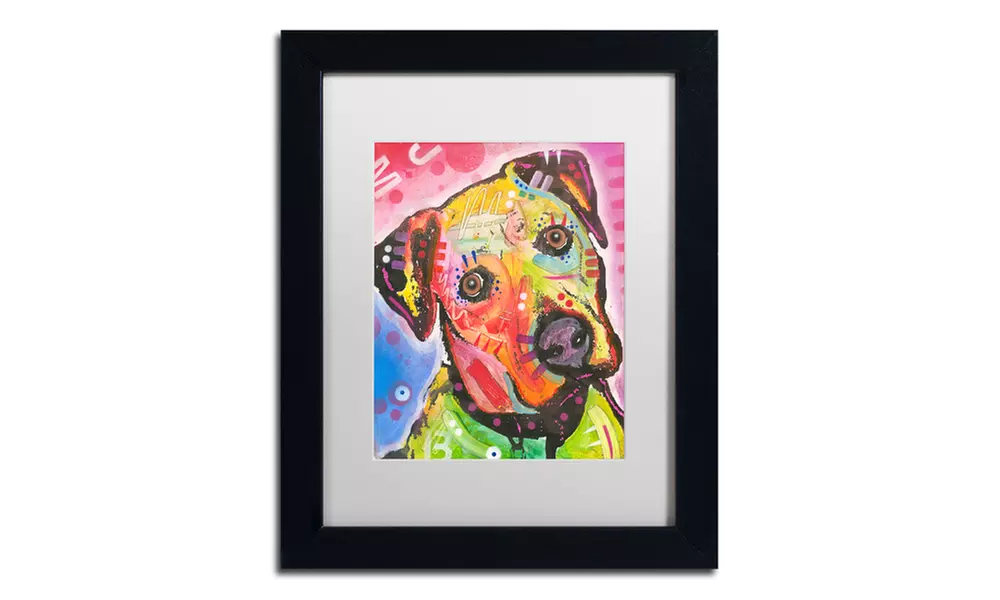 Dean Russo 'Innocent' Matted Black Framed Art - Primary Image