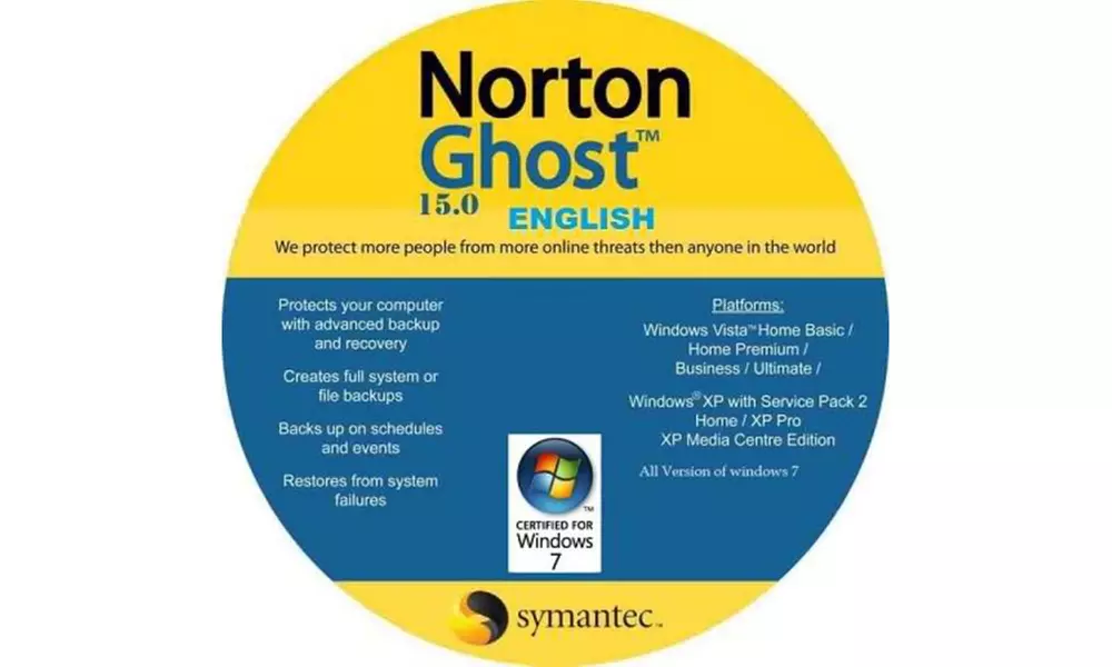 Symantec Norton Ghost 15.0 for Windows XP, Vista, and 7 (1 Use) - Primary Image