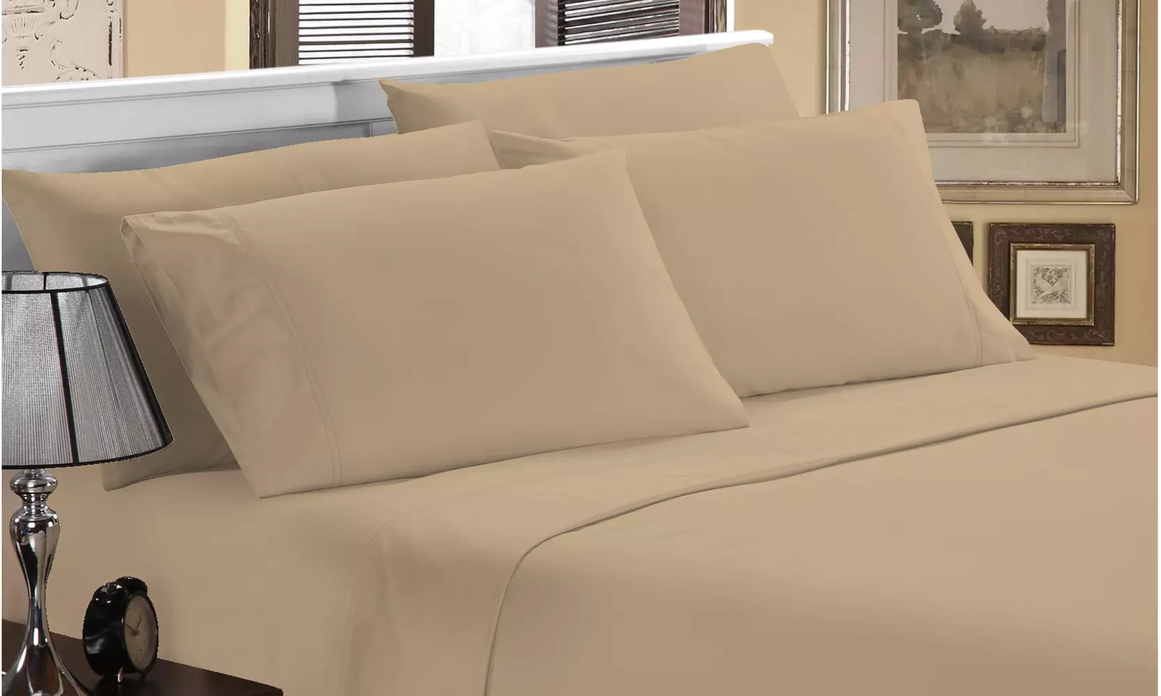 Luxury Home 1800 Series Super Soft Bamboo-Blend Sheet Set (6-Piece)