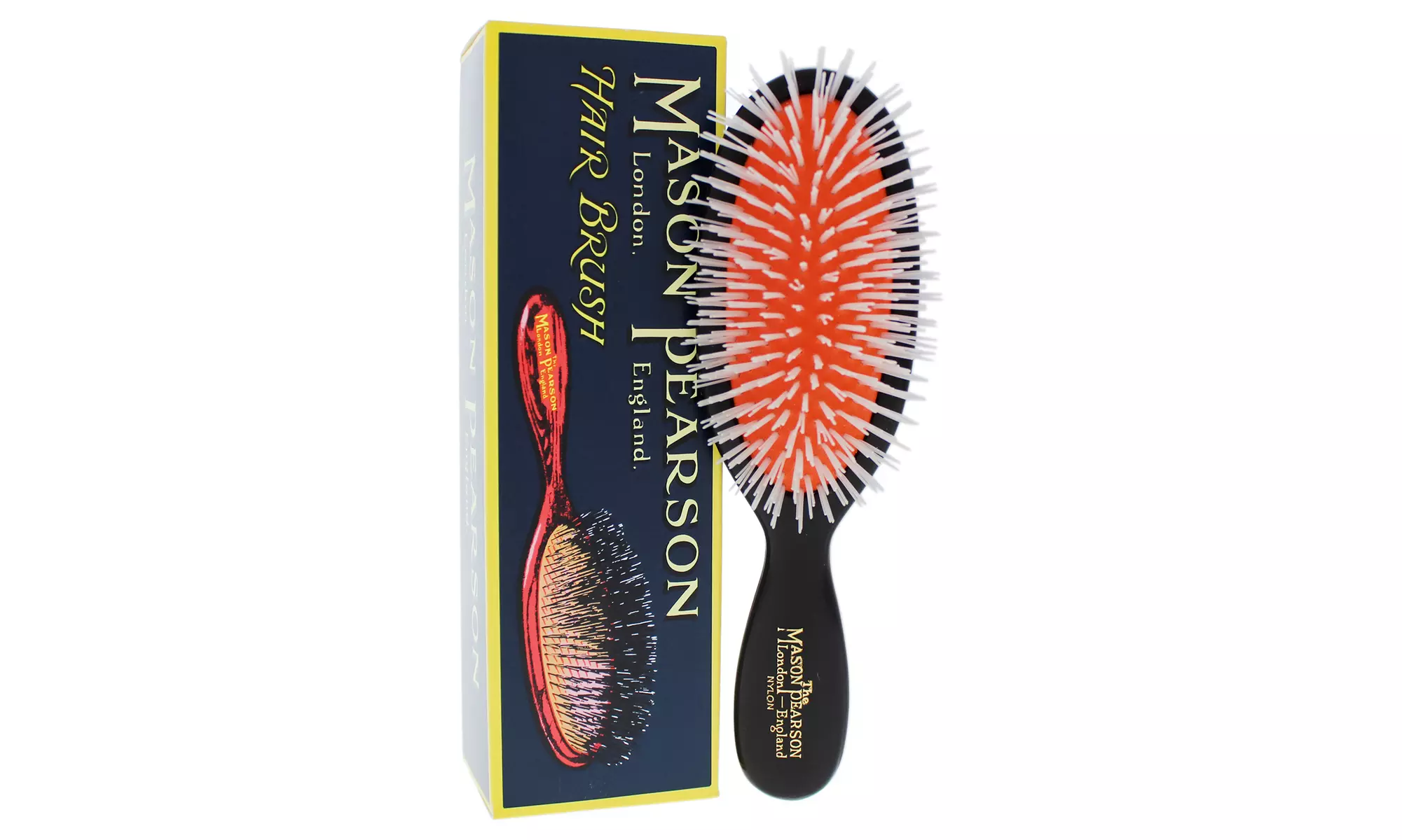 Pocket Nylon Brush - N4 Dark Ruby by Mason Pearson for Unisex - 1 Pc - Primary Image