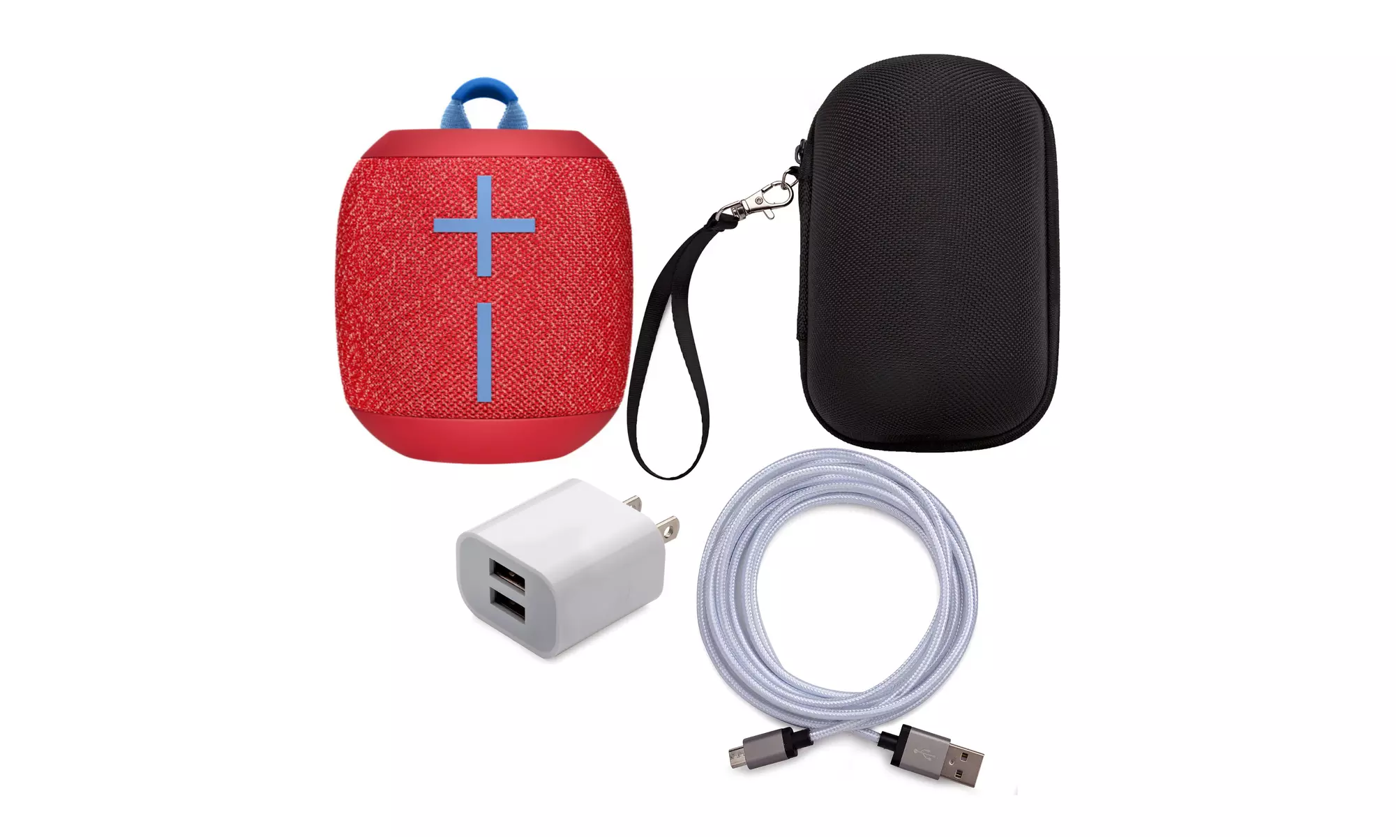 Ultimate Ears WONDERBOOM 2 Bluetooth Speaker (Radical Red) with Case Bundle - Primary Image