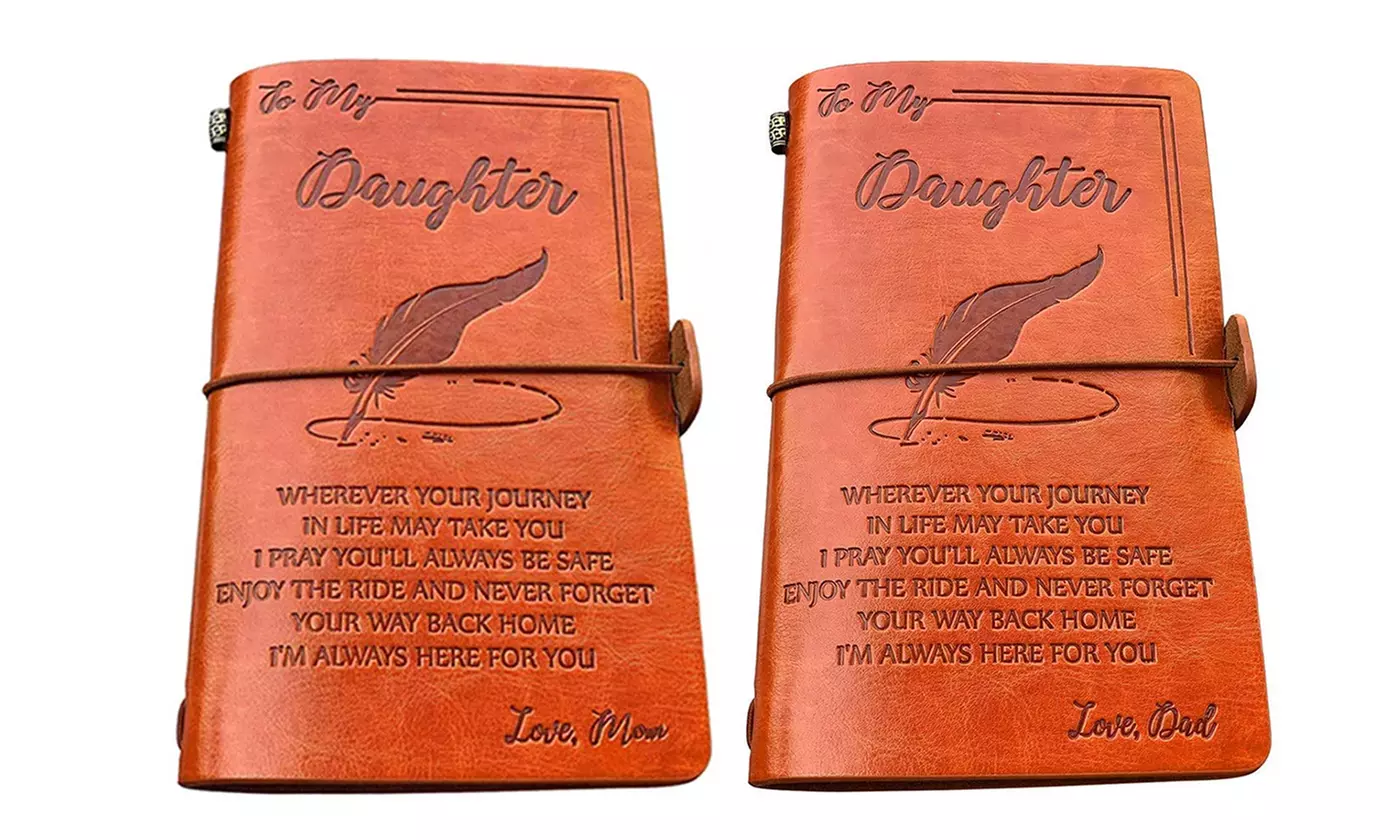 Leather Journal Notebook Travel Diary Journal Sketch Book-120 Page - Primary Image