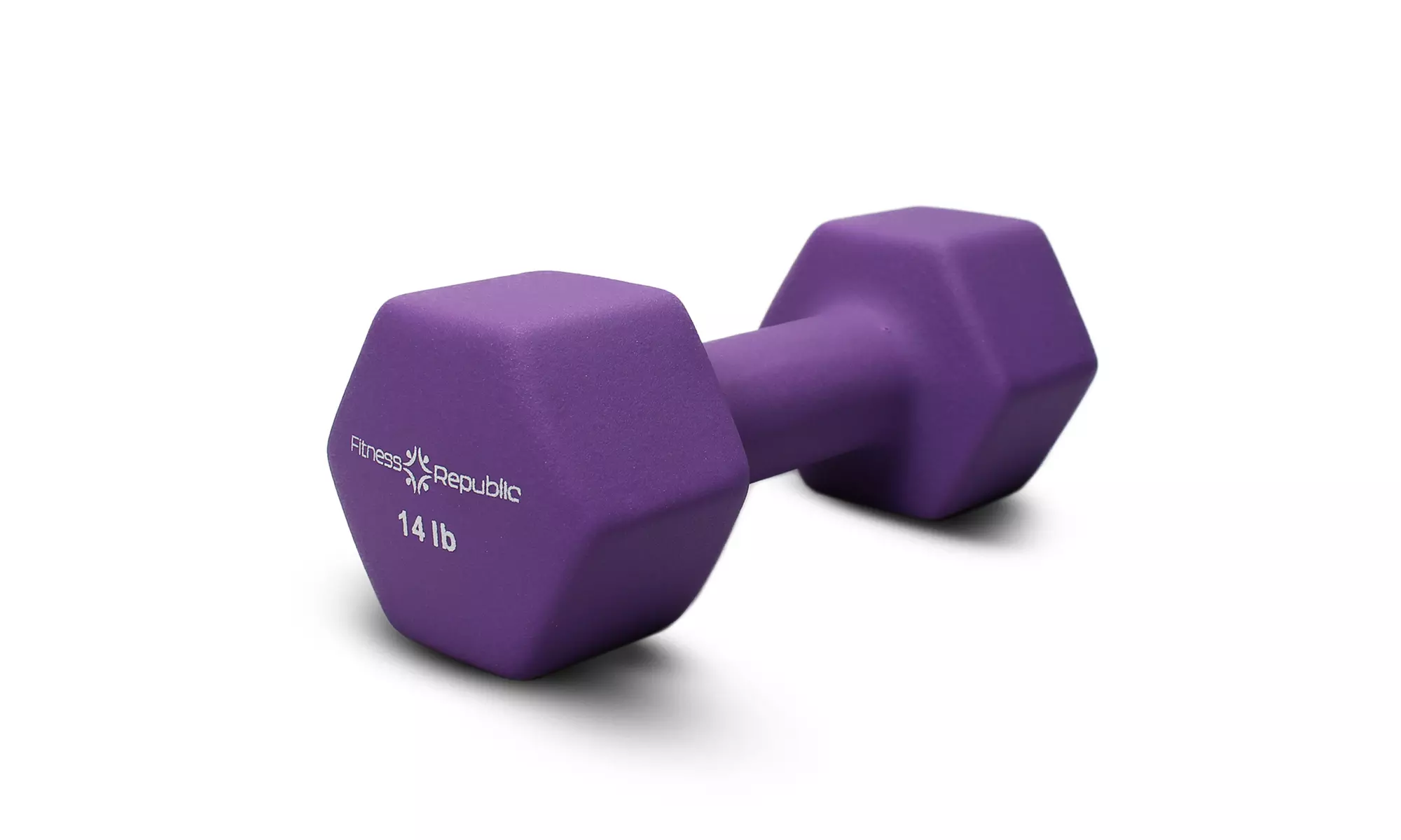 Fitness Republic Neoprene Coated Dumbbells Set (Hex Hand Weights) - Second Medium