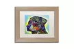 Dean Russo 'The Rottweiler' Matted Birch Framed Art - Second Medium