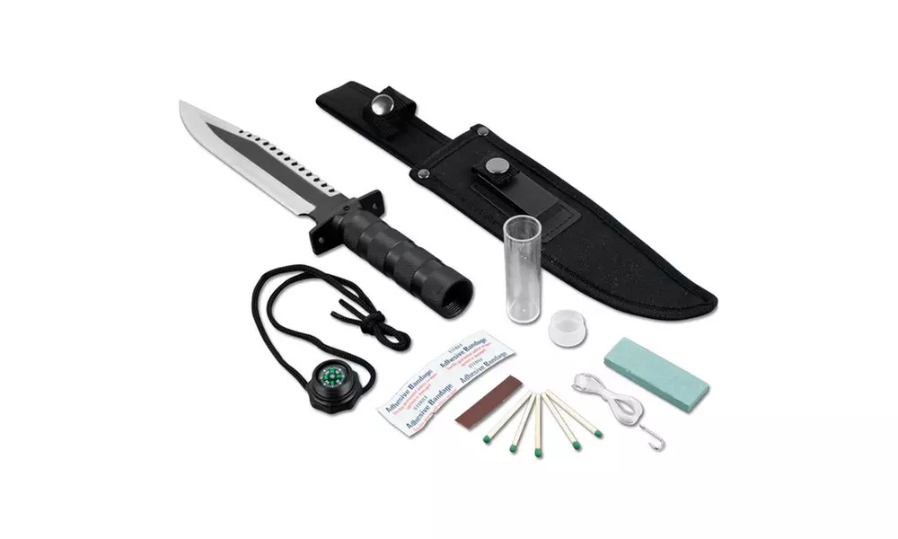 Whetstone Frontiersman Survival Knife & Kit with Sheath - Primary Image