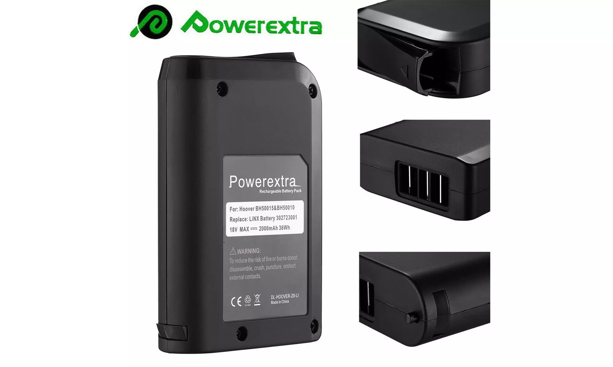 18V 3000mAh Li-ion Battery For Hoover LiNX 302723001 BH50015 BH50010 BH50000 - Primary Image