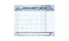 At-A-Glance AAG89701 12-Month Desk Cal- Marble Look Slate Blue