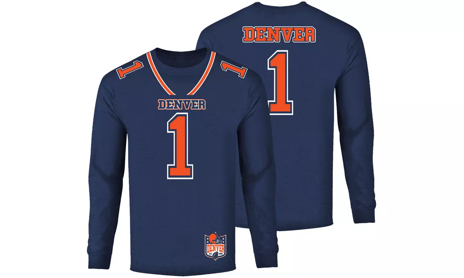 Men's Football Team Jersey Long Sleeve Shirts