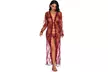 Lingerie for Women Sexy Long Lace Dress Sheer Gown See Through Kimono Robe - Second Medium