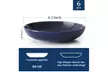 Y YHY 30 Ounces Porcelain Pasta, Salad, Soup Bowls, Large Serving Bowl,Set of 6 - Second Medium