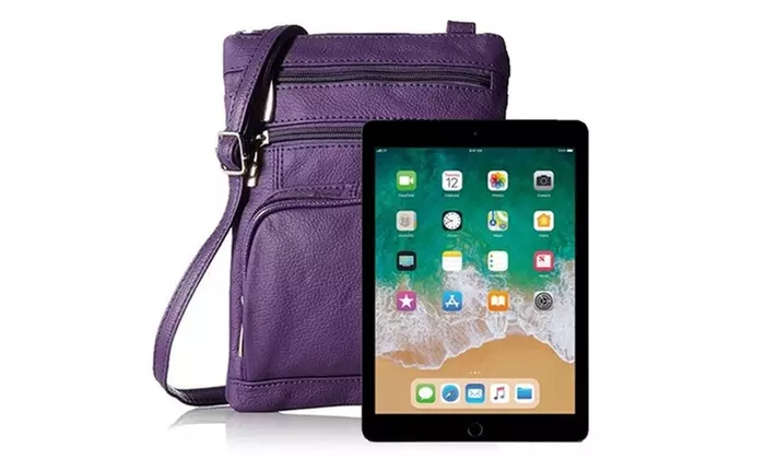 Super Soft Leather Plus Size Crossbody Bag - Primary Image