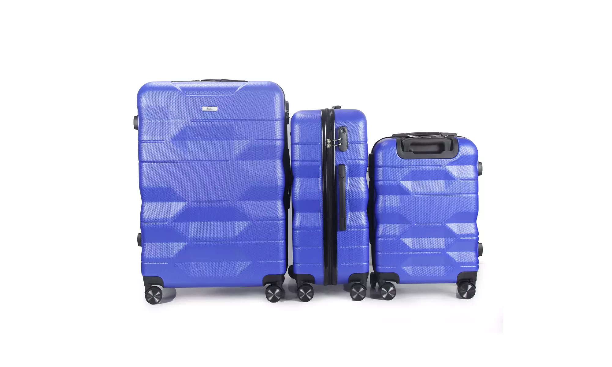 3-Piece Hardside Luggage Set with 360 Dual Spinner Wheels and Combo Lock