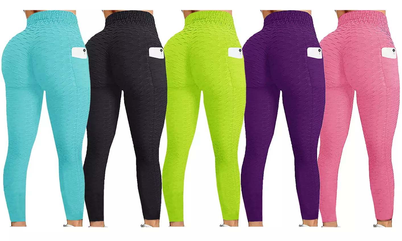 Haute Edition Women's Lift  Active Yoga Leggings with Cell Phone Pocket - Primary Image