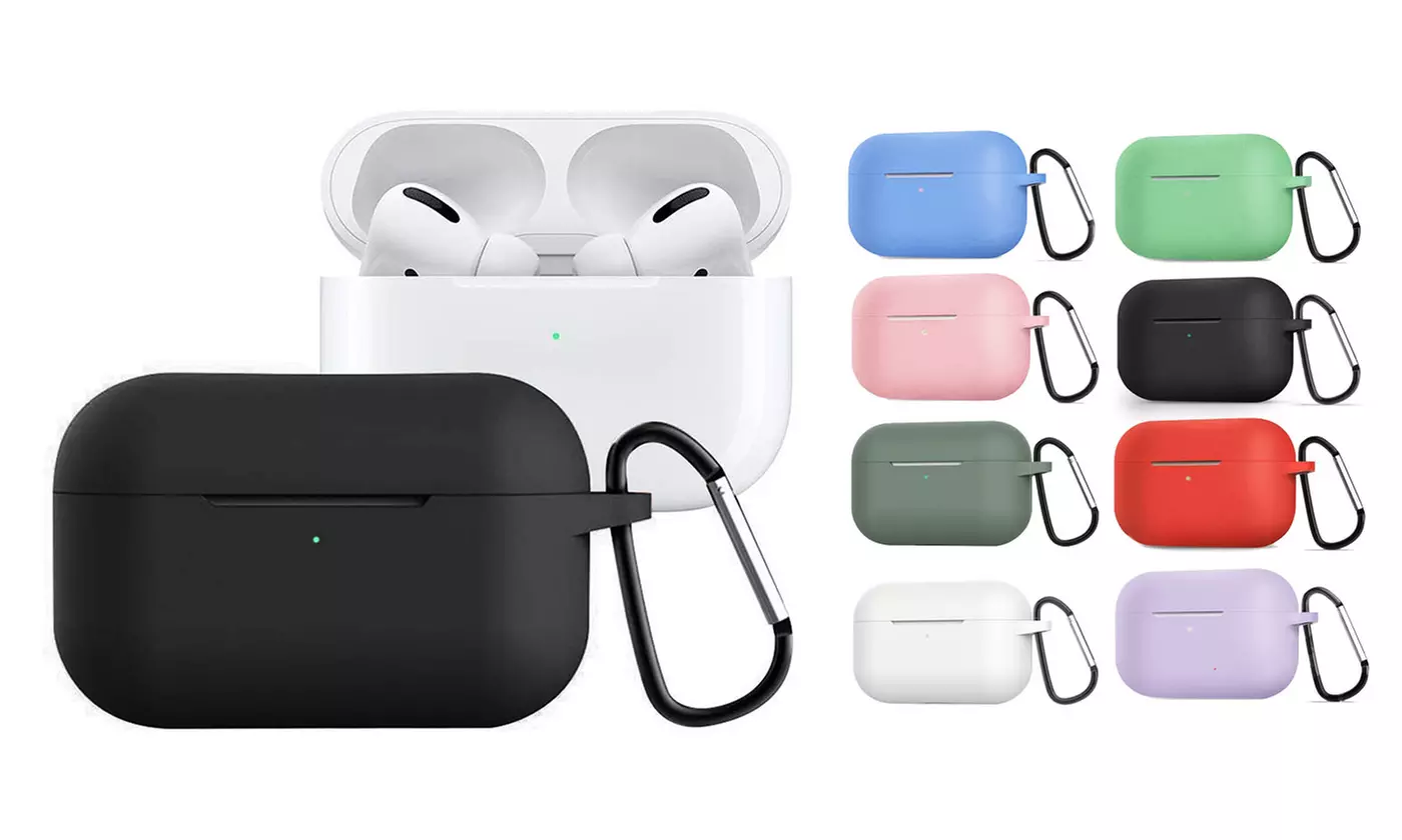 Silicone AirPods 3rd Case Skin Charging Case with Keychain(2-Piece) - Primary Image