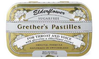 Grether's Pastilles Sugar Free Elderflower Pastilles 2.125 oz. 