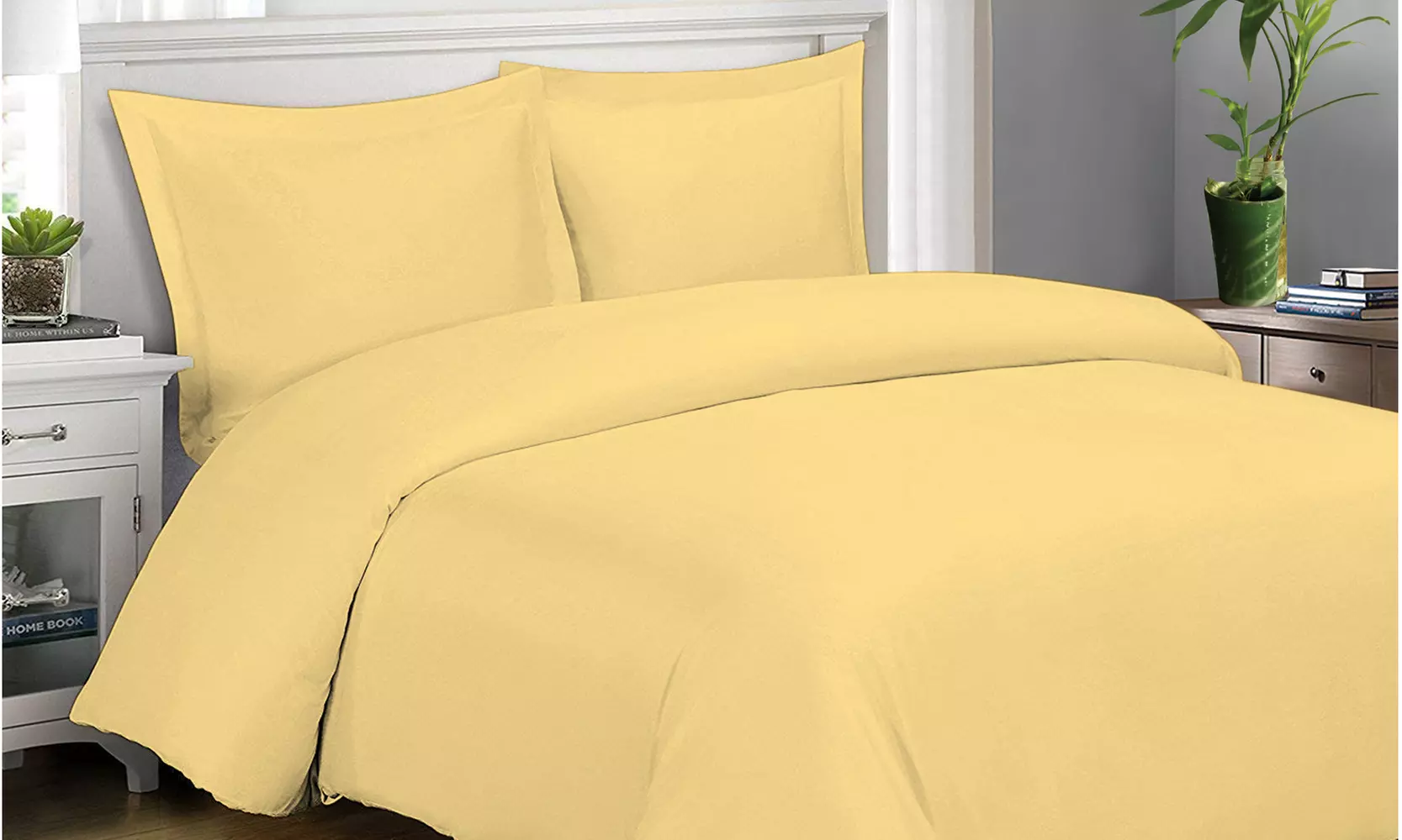 Deep Pockets Duvet Cover and Pillowcase Set (3-Piece) - Primary Image