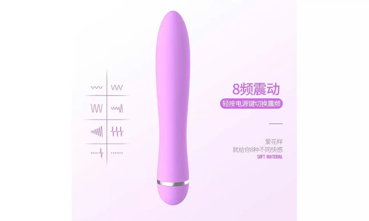 USB Rechargeable Powerful 8 Speeds G Spot Vibrator Clit Stimulator Waterproof - Second Medium
