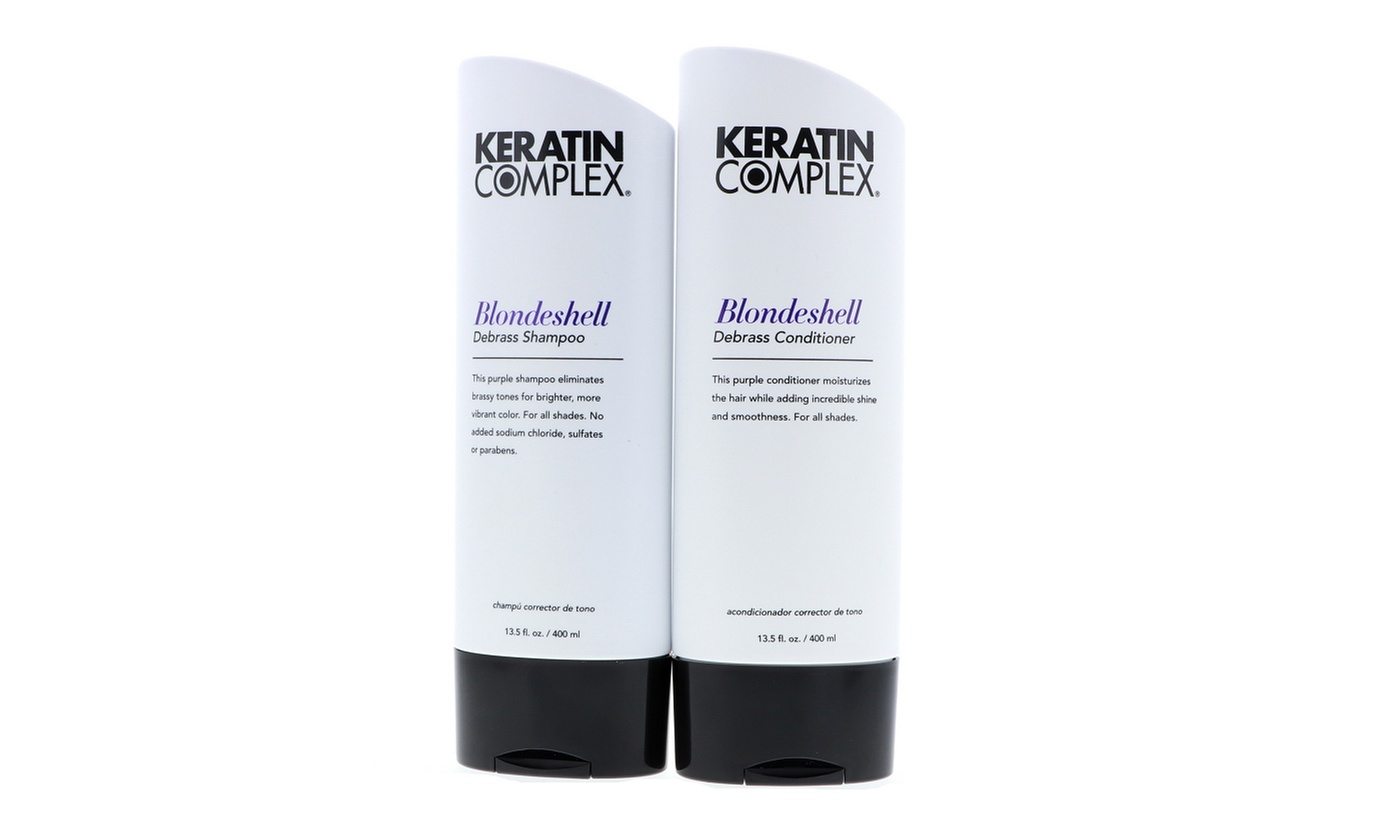 Keratin Complex Blondeshell Debrass Shampoo (White) 13.5oz,Conditioner13.5oz Set