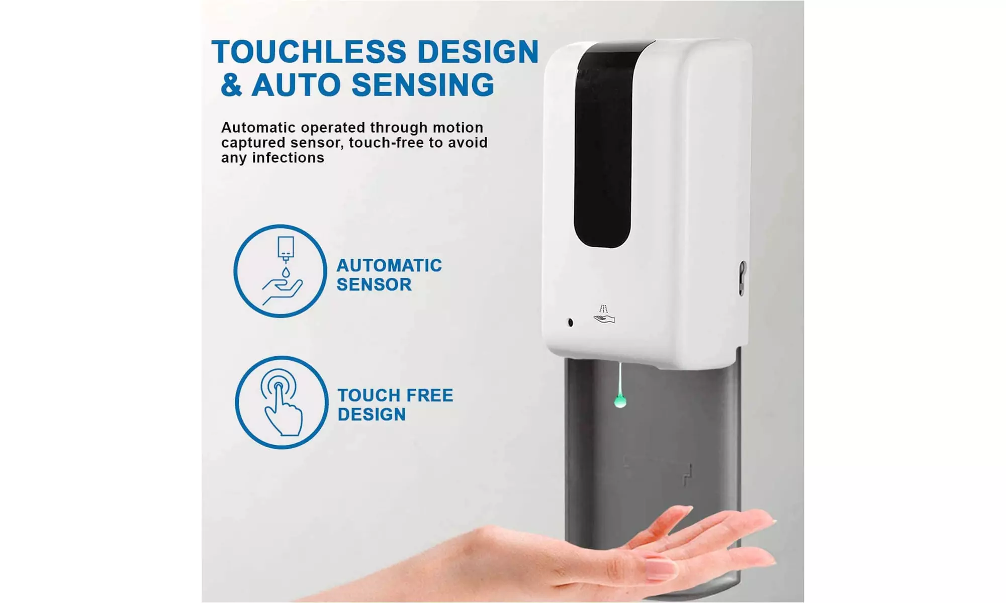 Automatic Soap Dispenser - Electric, Touch less, Battery Operated