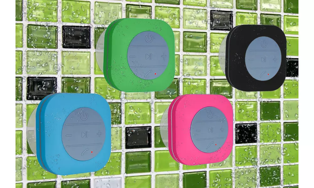 ASX Bluetooth Shower Speaker XXL with Built in Bass Pod and Improved Audio Mic and Controls - Primary Image