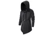 Men Long Hooded Outwear Hoody Sweatshirt Teenager Hoodies Cardigan - Second Medium