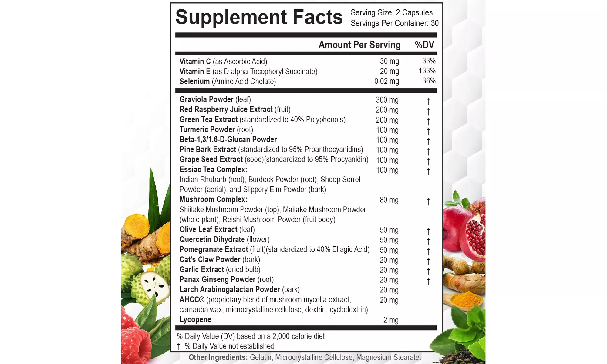 Daily Natural Immunity Boost Supplement - Multi-Action Formula 