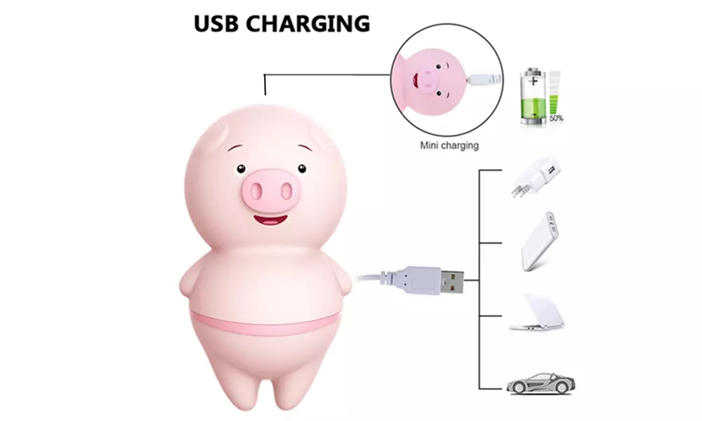 Cute Pig Tongue Vibrator Licking Vibrator Clitoris Nipple Massage