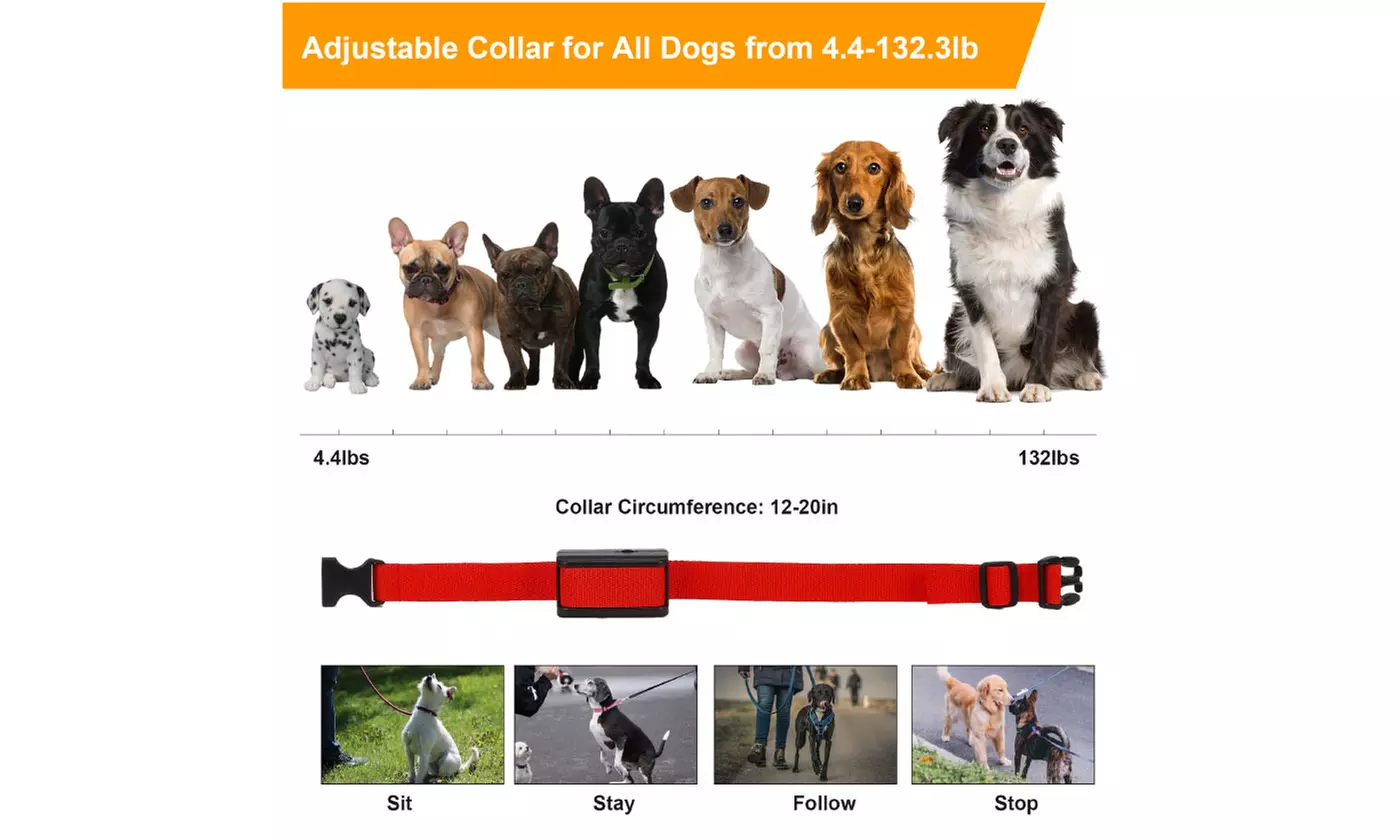 Smart Dog Bark Collar Waterproof Anti Barking Automatic Dog Training Collar