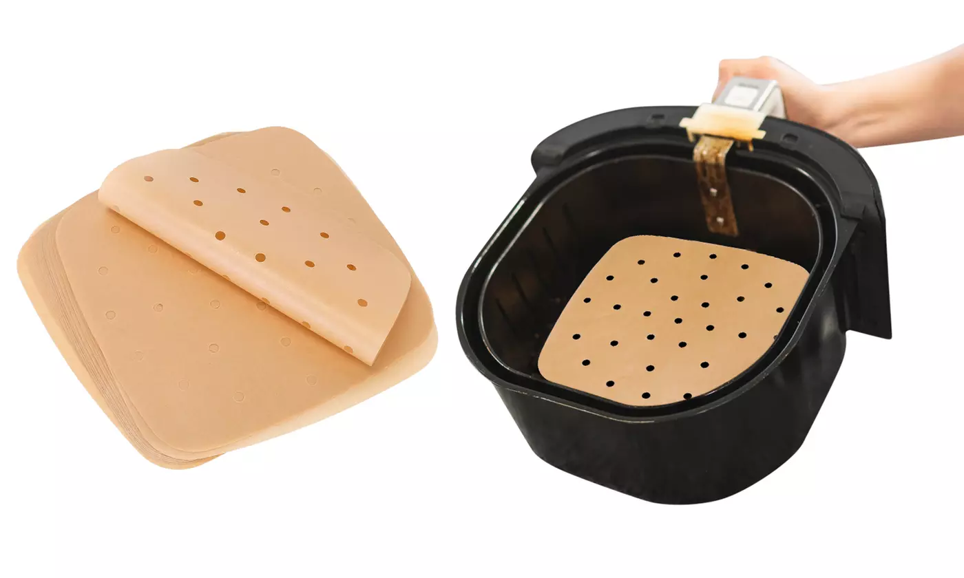 iMounTEK Air Fryer Parchment Paper Liners Square Perforated Liner Sheet (200pcs) - Primary Image