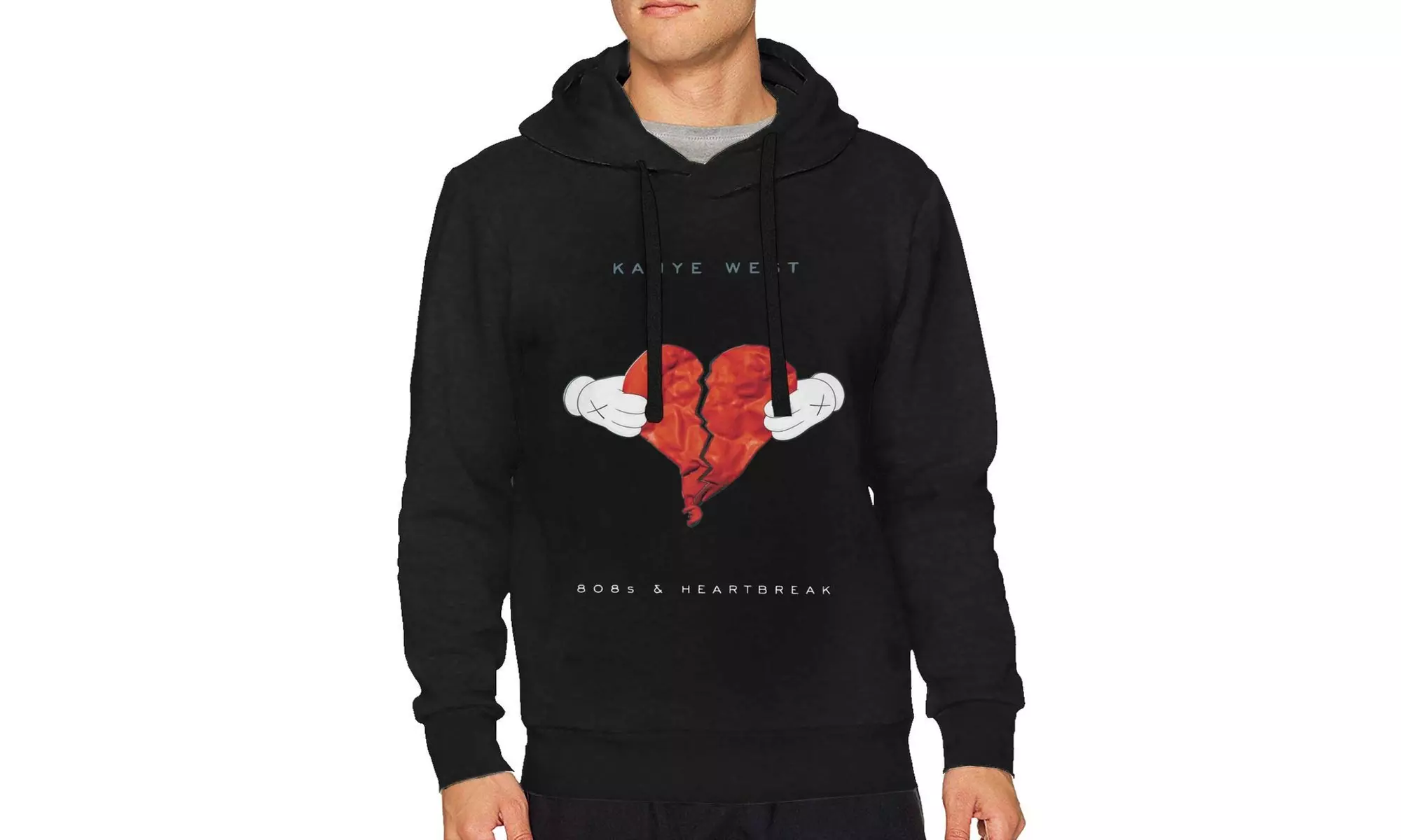Kanye West 808s & Heartbreak Men Sweatshirts Man Sports Hoodies Black - Primary Image