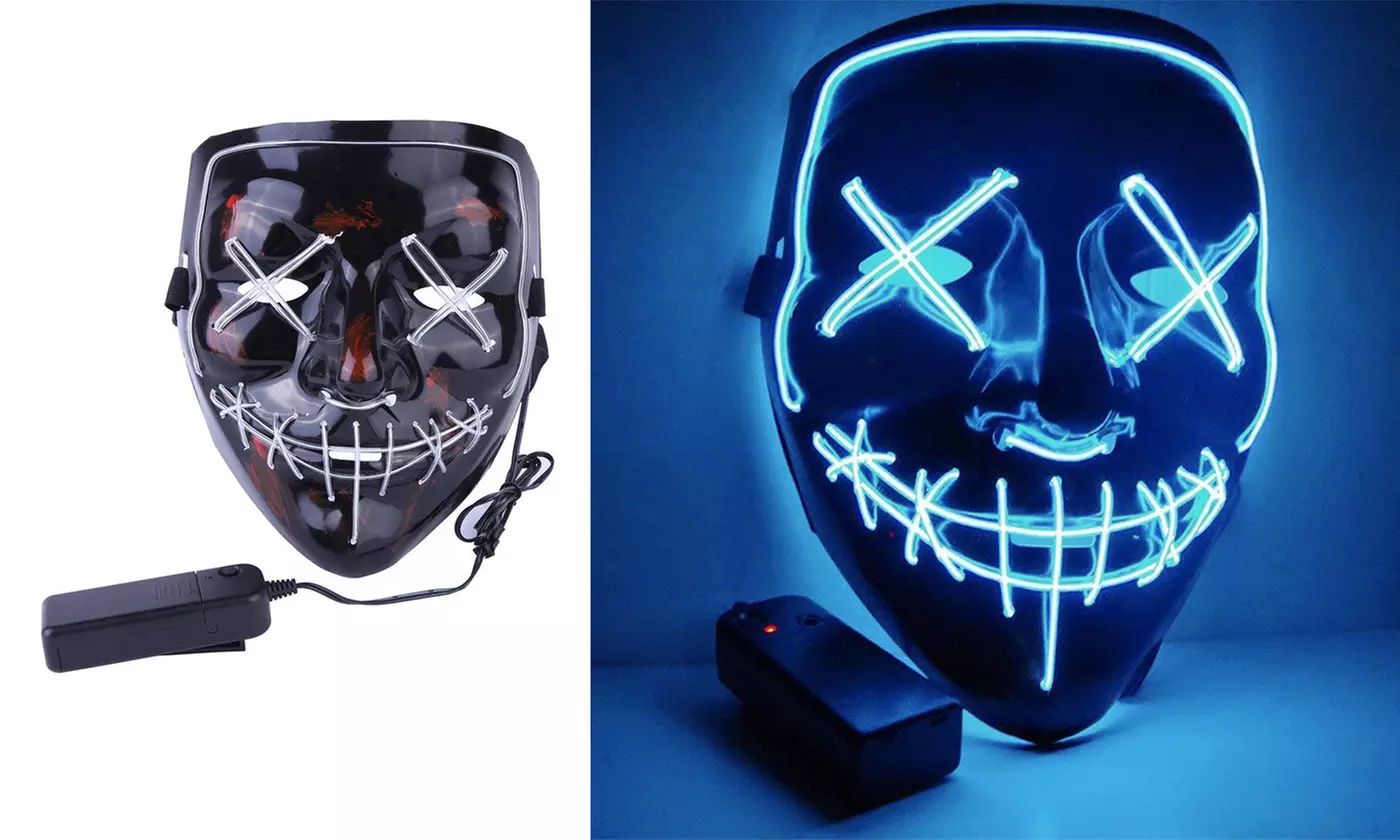 Halloween LED Purge Mask Light Up Funny Masks