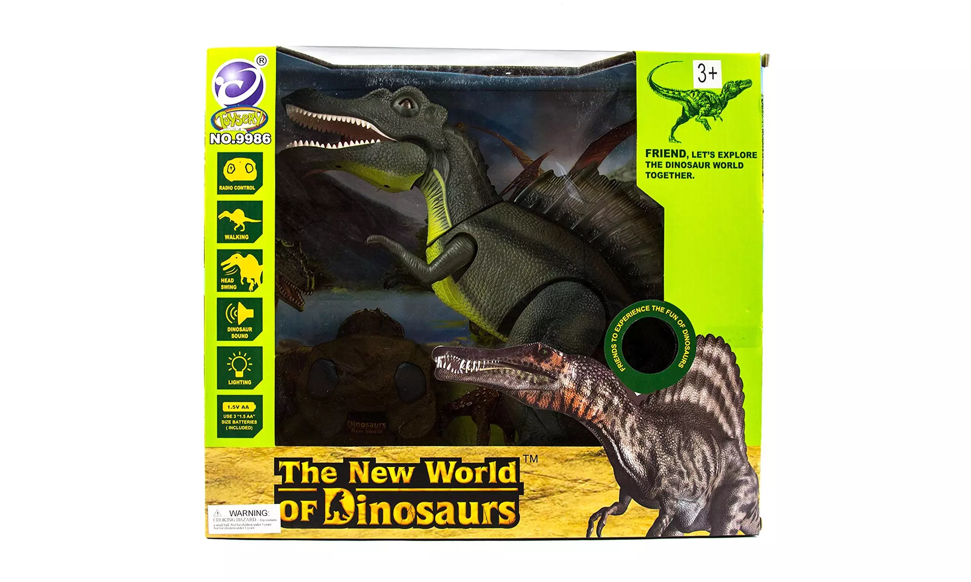 Remote Control Dinosaur Toy for Kids RC Walking Realistic Dinosaur Toy Roars - Second Medium