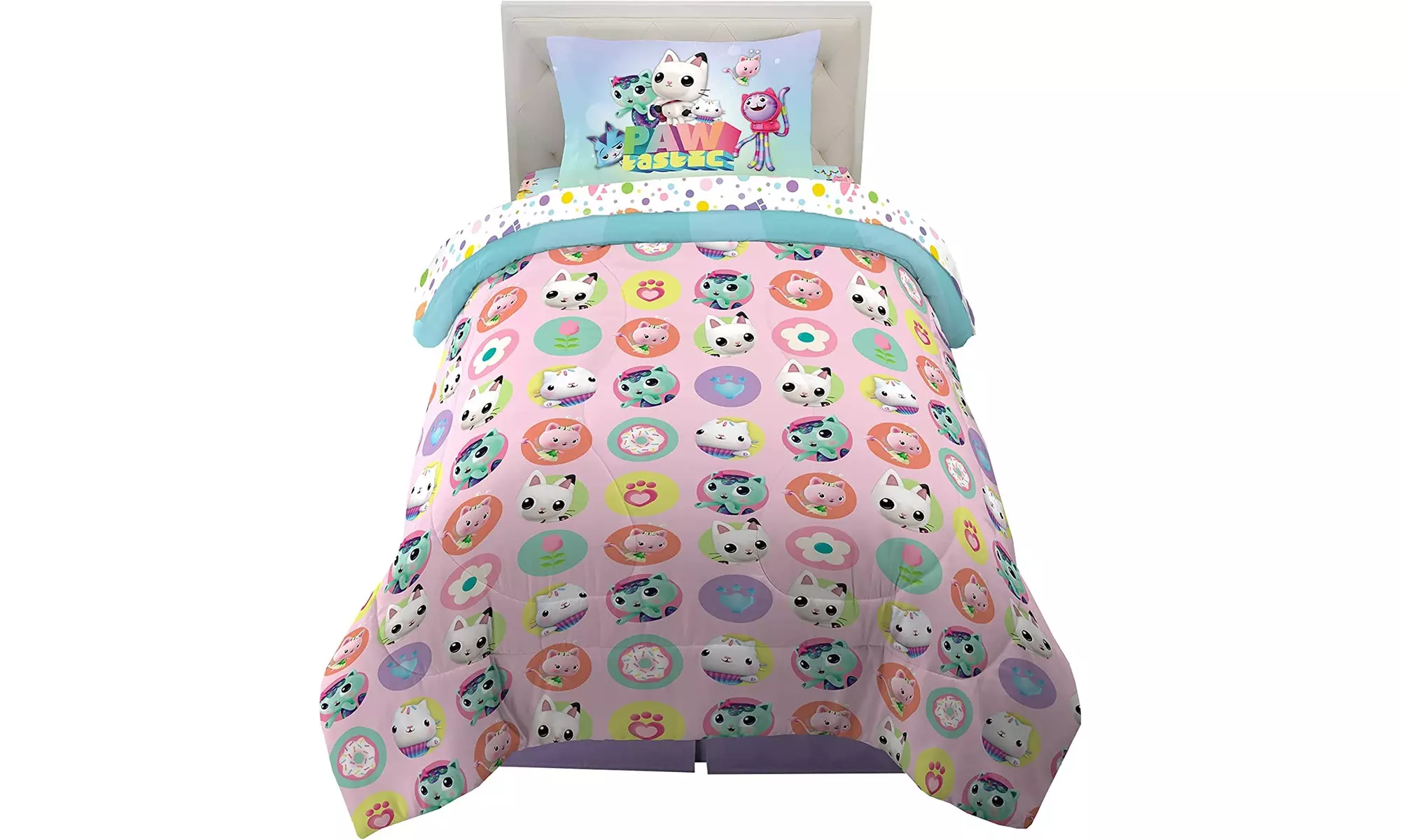 DreamWorks Gabby's Dollhouse Cakey, MerCat And Pandy Kids Bedding - Primary Image