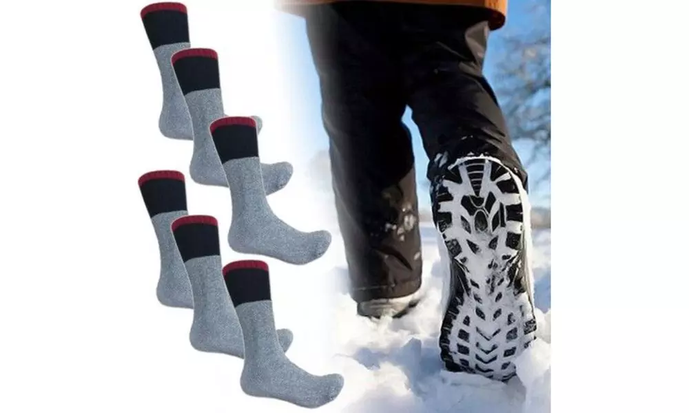 Men's Polar Extreme Insulated Thermal Socks (6-Pack) - Primary Image