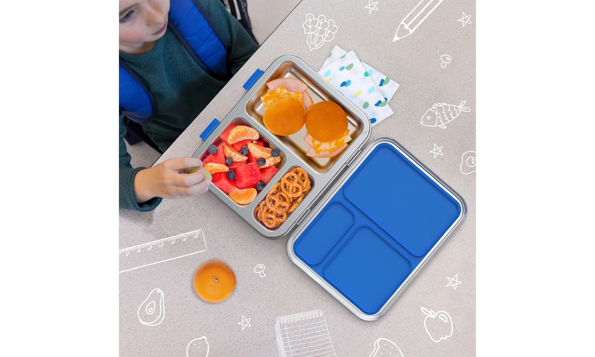 Bentgo Kids Stainless Steel Leak-Resistant Lunch Box