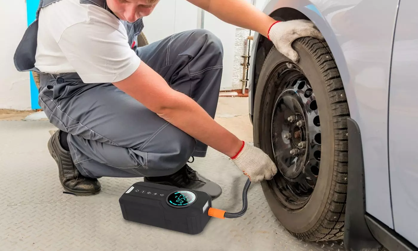 iMounTEK 12V DC 150PSI Tire Inflator with LCD Display & Auto Shut-Off