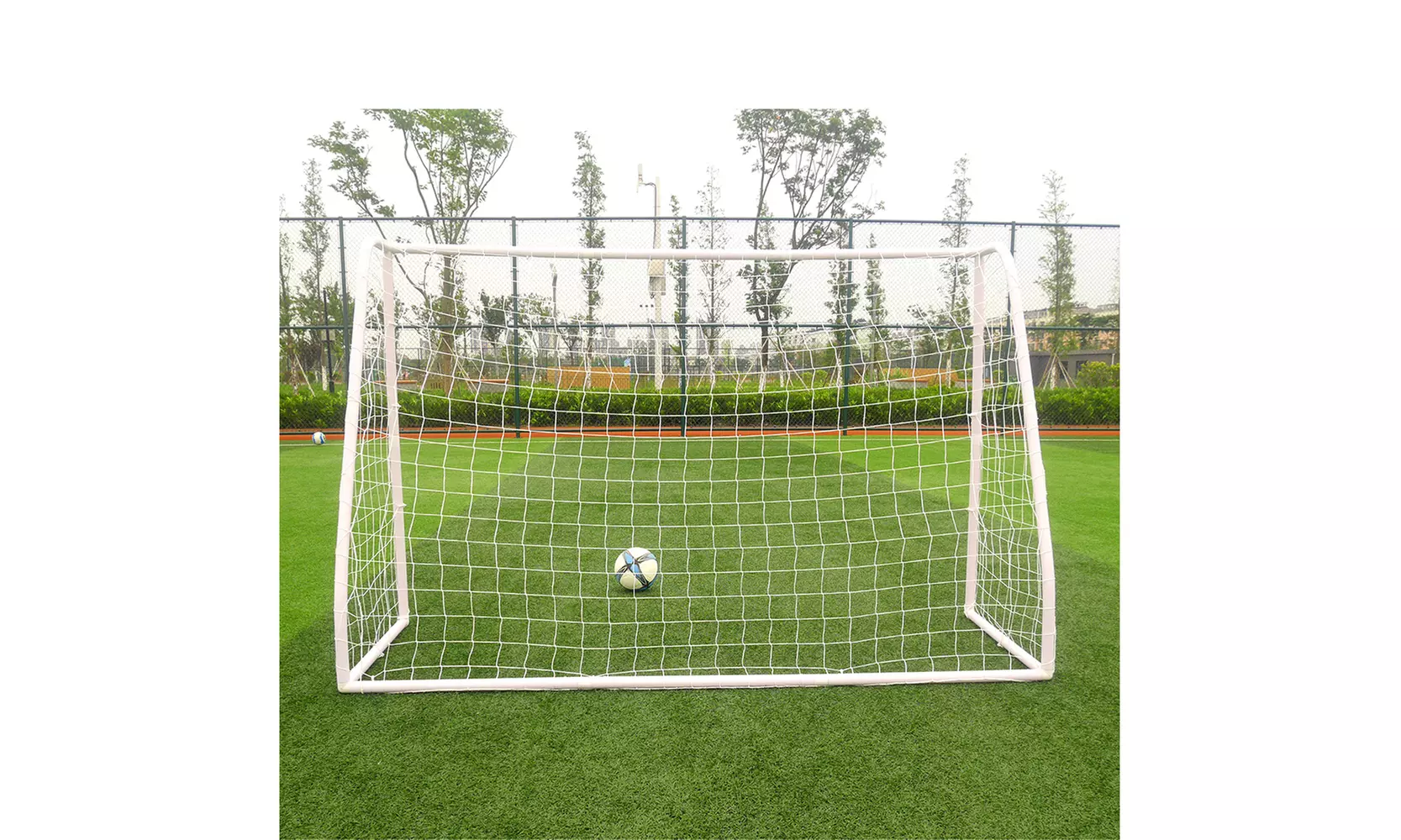 8' x 5' x 2.7' Portable Soccer Goal, Kids Youth Football Net Training Aid - Second Medium