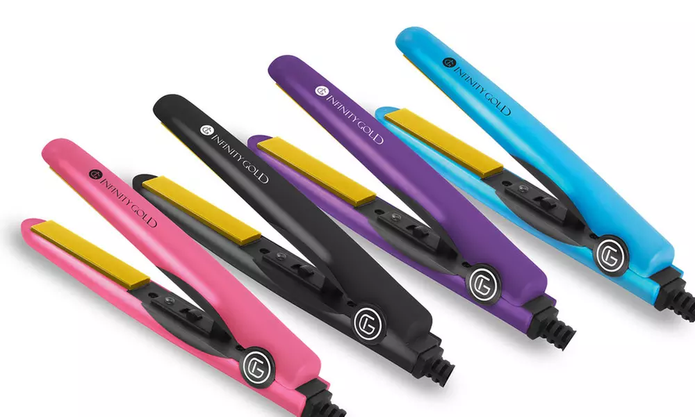 Travel Perfect Micro Anti-Frizz Tourmaline 0.5" Mini Flat Iron - Primary Image