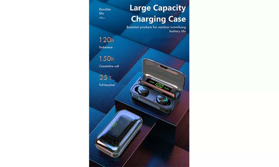 Wireless Waterproof Bluetooth Earphone  Earbuds 5.1 for iPhone Samsung Android