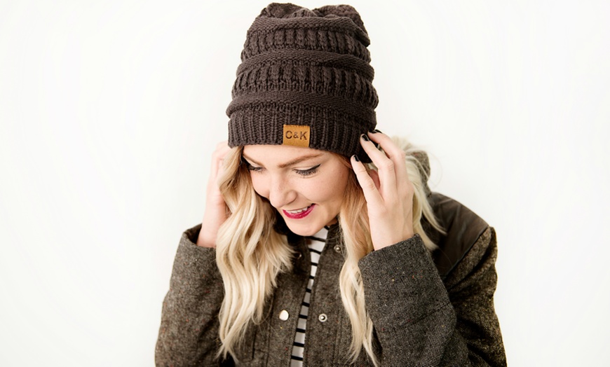 Image 4: Slouchy Knit Beanie 
