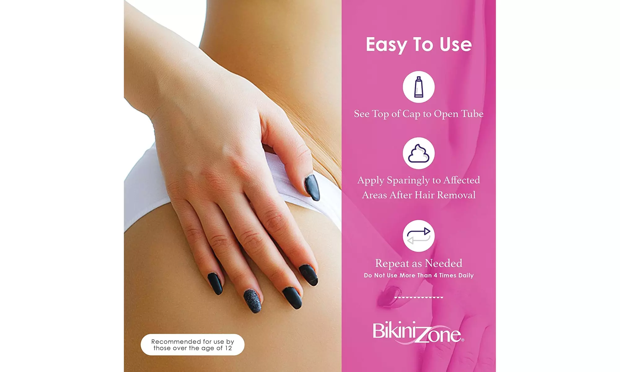 Bikini Zone Medicated After Shave Crème - Instantly Stop Shaving Bumps - Second Medium