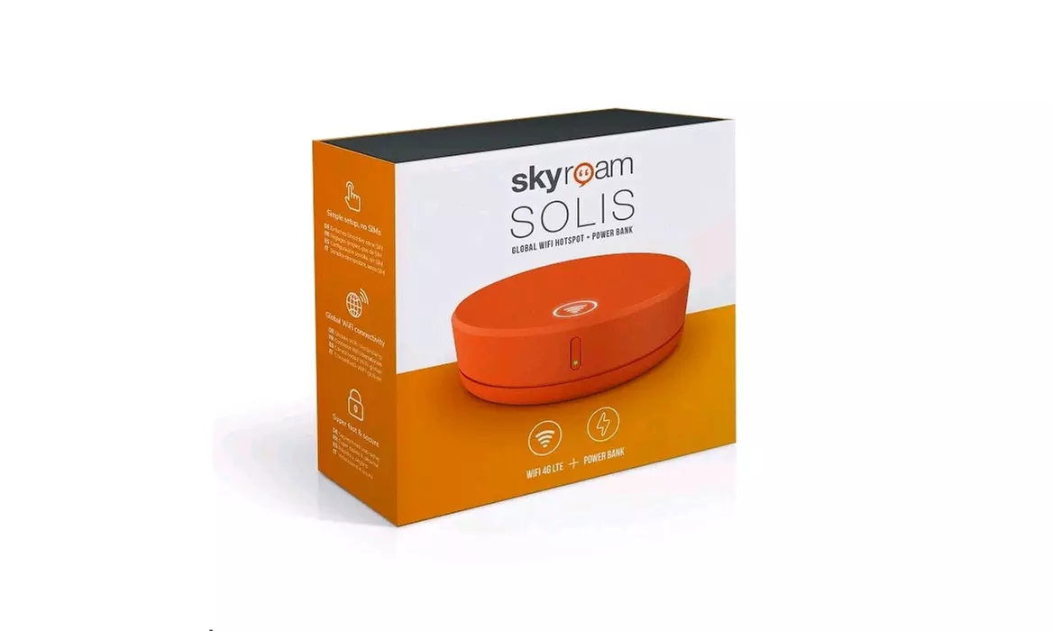  Skyroam Solis: Mobile WiFi Hotspot Unlimited Dat Global SIM-Free Scratch & Dent - Primary Image
