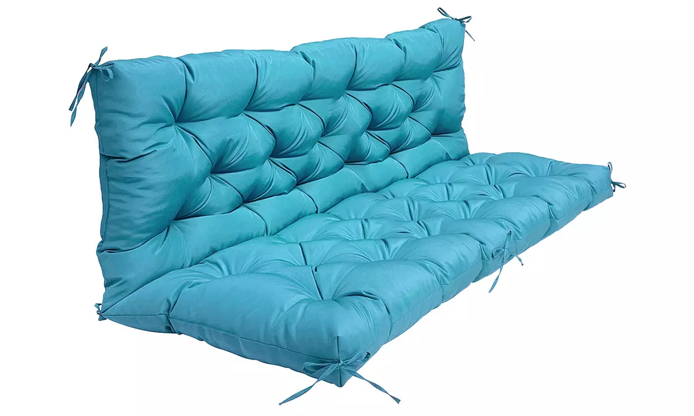 NewHome 2-3 Seater Outdoor Swing Cushion 59"x43" Padded Bench Seat