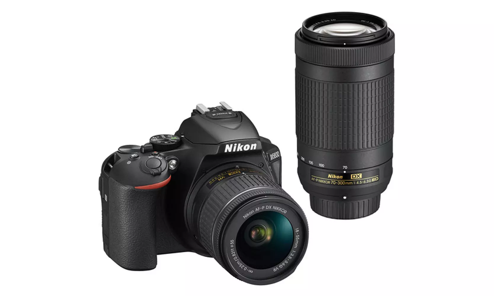 Nikon D5600 DSLR 24.2 MP Camera with 18-55mm & 70-300mm Lenses Bundle  - Primary Image
