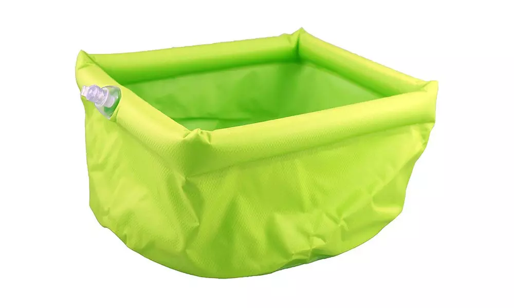  Inflatable Camping Sink with 5L Capacity, Green - Second Medium