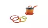 Non-slip Heat Resistant 4 Silicone Trivets Multi-color Circles 